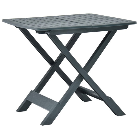 Tuintafel inklapbaar 79x72x70 cm kunststof groen MeubelReus