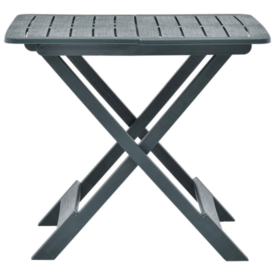 Tuintafel inklapbaar 79x72x70 cm kunststof groen MeubelReus