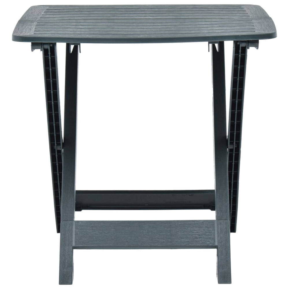Tuintafel inklapbaar 79x72x70 cm kunststof groen MeubelReus