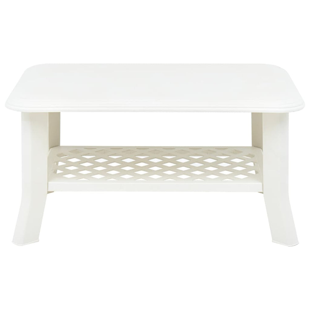 Salontafel 90x60x46 cm kunststof wit MeubelReus