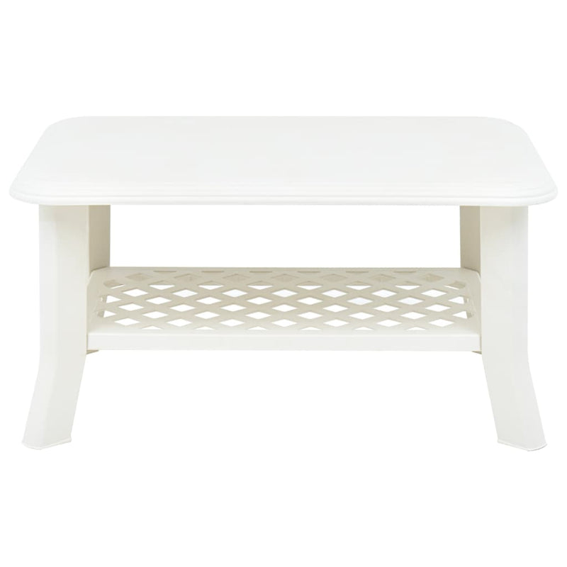 Salontafel 90x60x46 cm kunststof wit MeubelReus