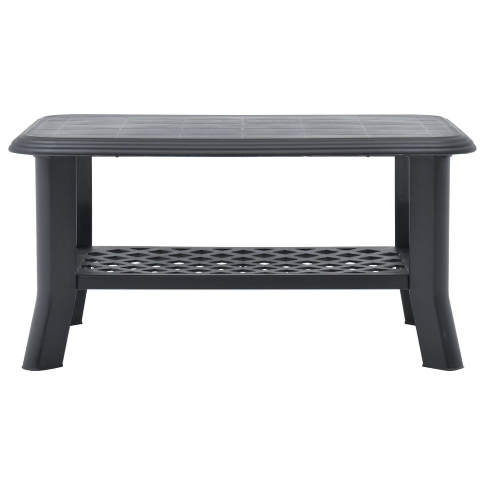 Salontafel 90x60x46 cm kunststof antraciet MeubelReus