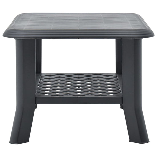 Salontafel 90x60x46 cm kunststof antraciet MeubelReus
