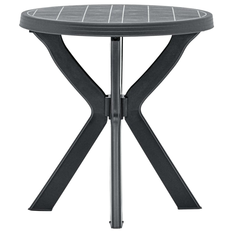 Bistrotafel Ø70 cm kunststof antraciet MeubelReus