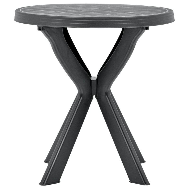 Bistrotafel Ø70 cm kunststof antraciet MeubelReus