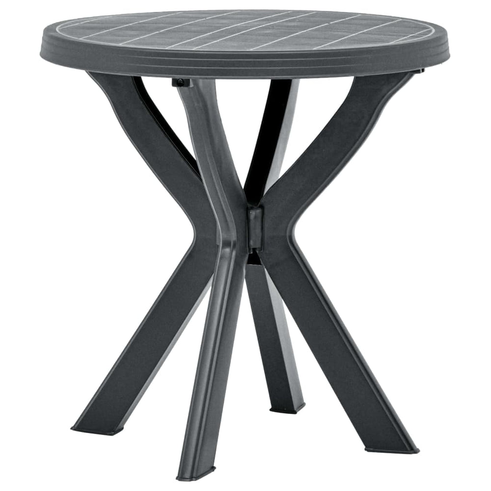 Bistrotafel Ø70 cm kunststof antraciet MeubelReus