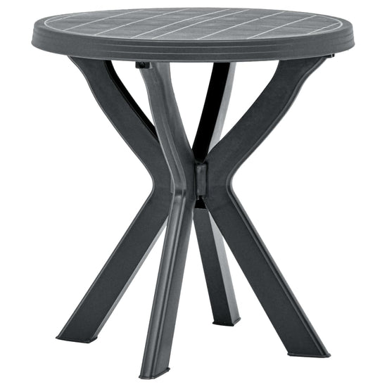 Bistrotafel Ø70 cm kunststof antraciet MeubelReus