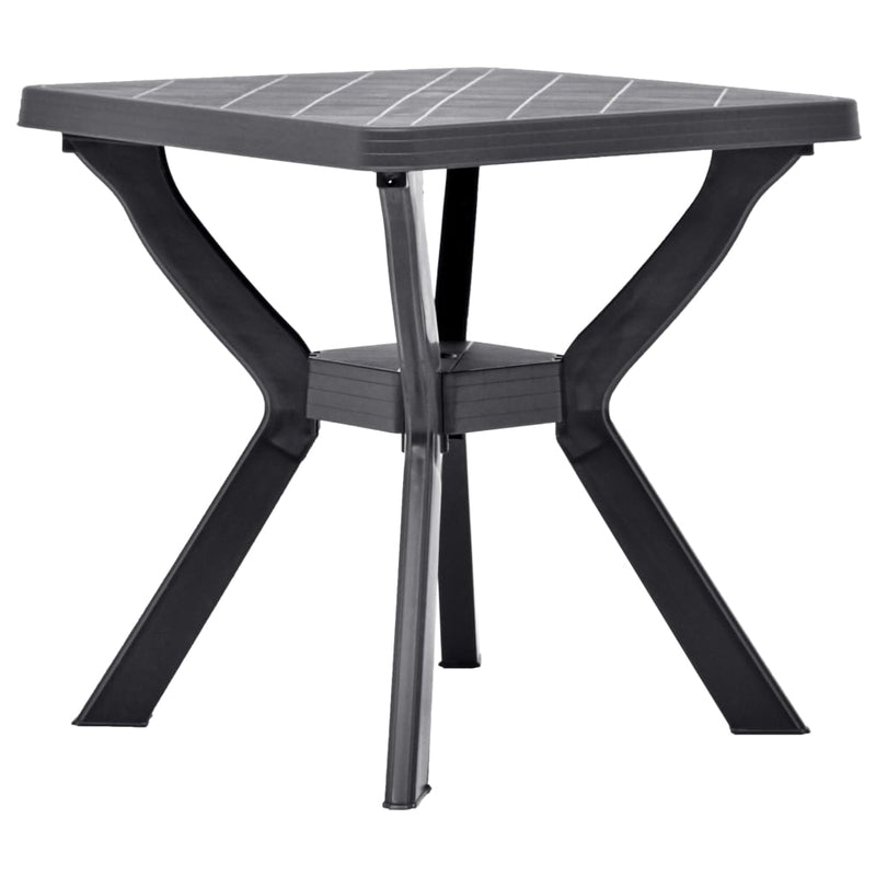 Bistrotafel 70x70x72 cm kunststof antraciet MeubelReus
