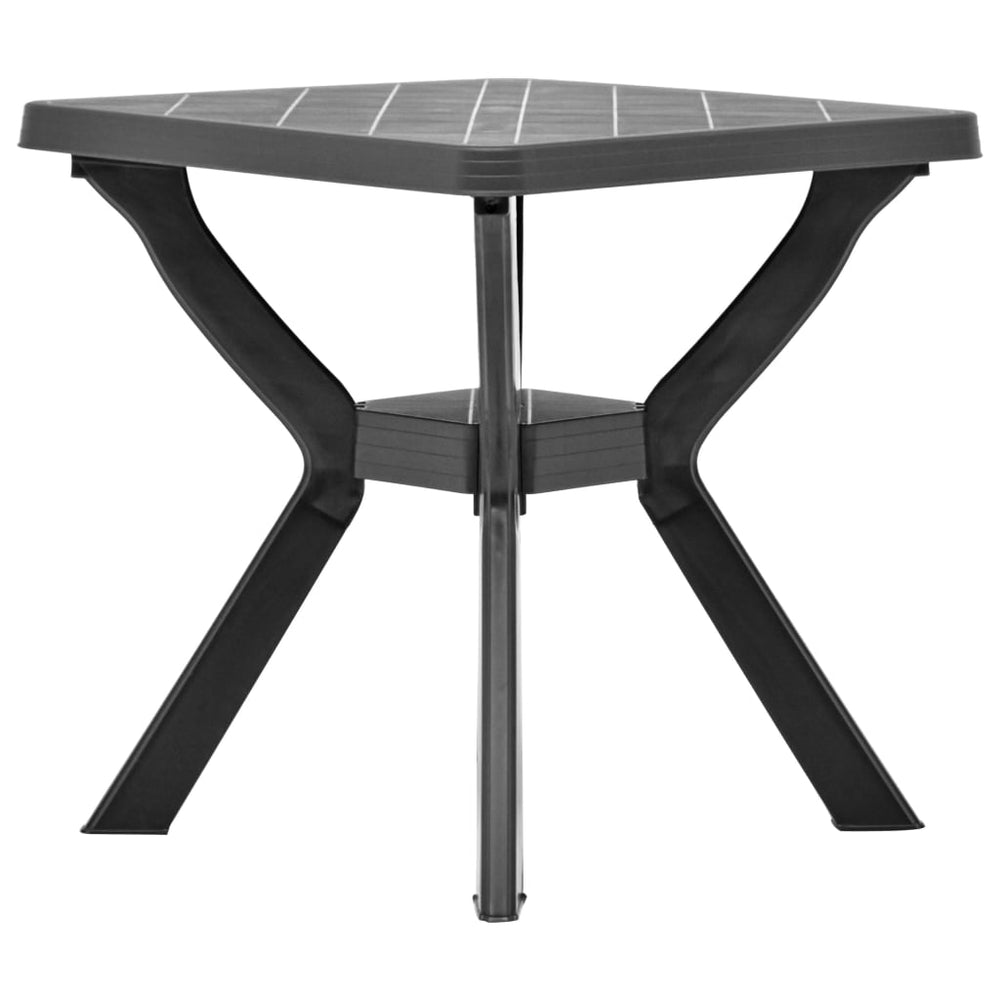 Bistrotafel 70x70x72 cm kunststof antraciet MeubelReus