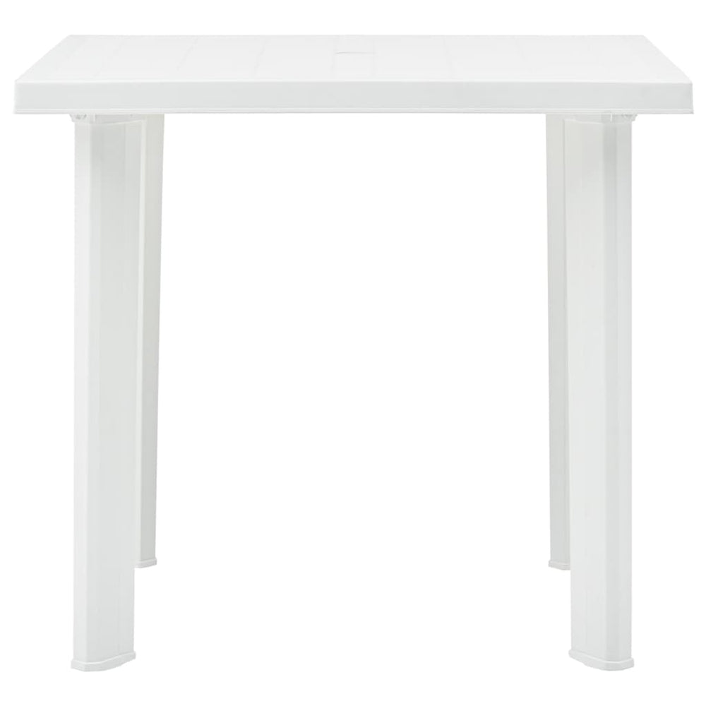 Tuintafel 80x75x72 cm kunststof wit MeubelReus