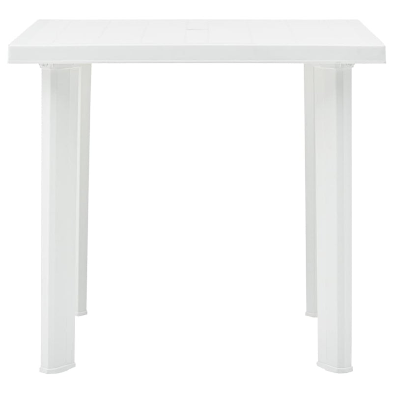 Tuintafel 80x75x72 cm kunststof wit MeubelReus