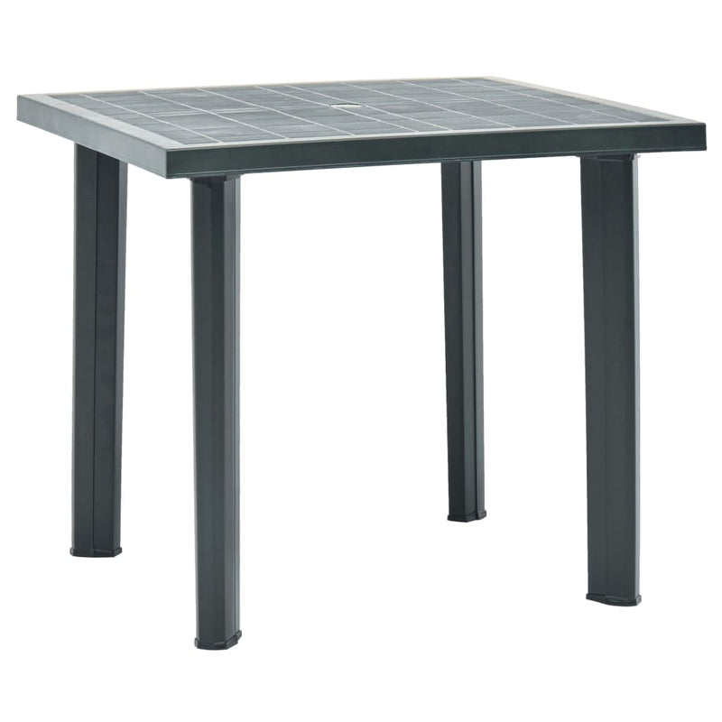 Tuintafel 80x75x72 cm kunststof groen MeubelReus