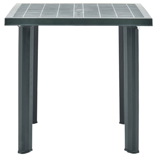 Tuintafel 80x75x72 cm kunststof groen MeubelReus