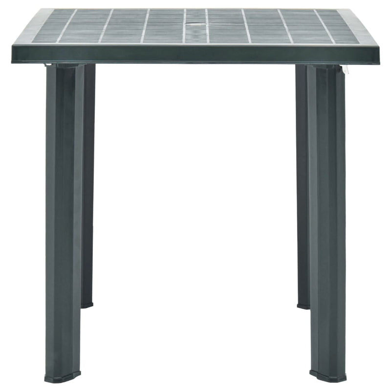 Tuintafel 80x75x72 cm kunststof groen MeubelReus