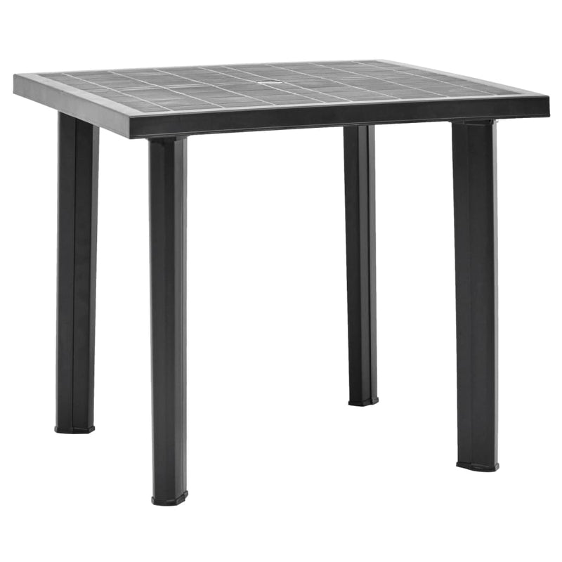 Tuintafel 80x75x72 cm kunststof antraciet MeubelReus