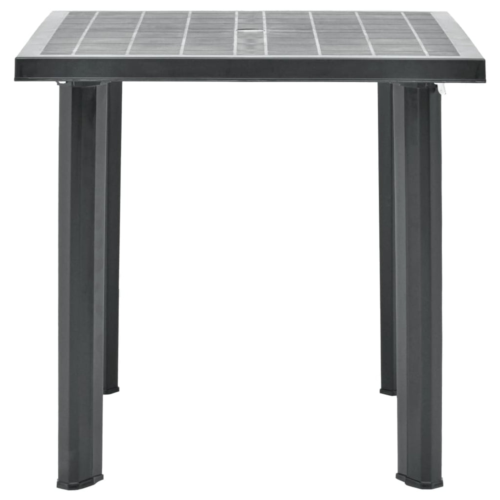Tuintafel 80x75x72 cm kunststof antraciet MeubelReus