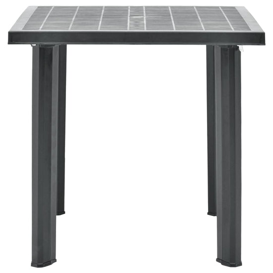 Tuintafel 80x75x72 cm kunststof antraciet MeubelReus