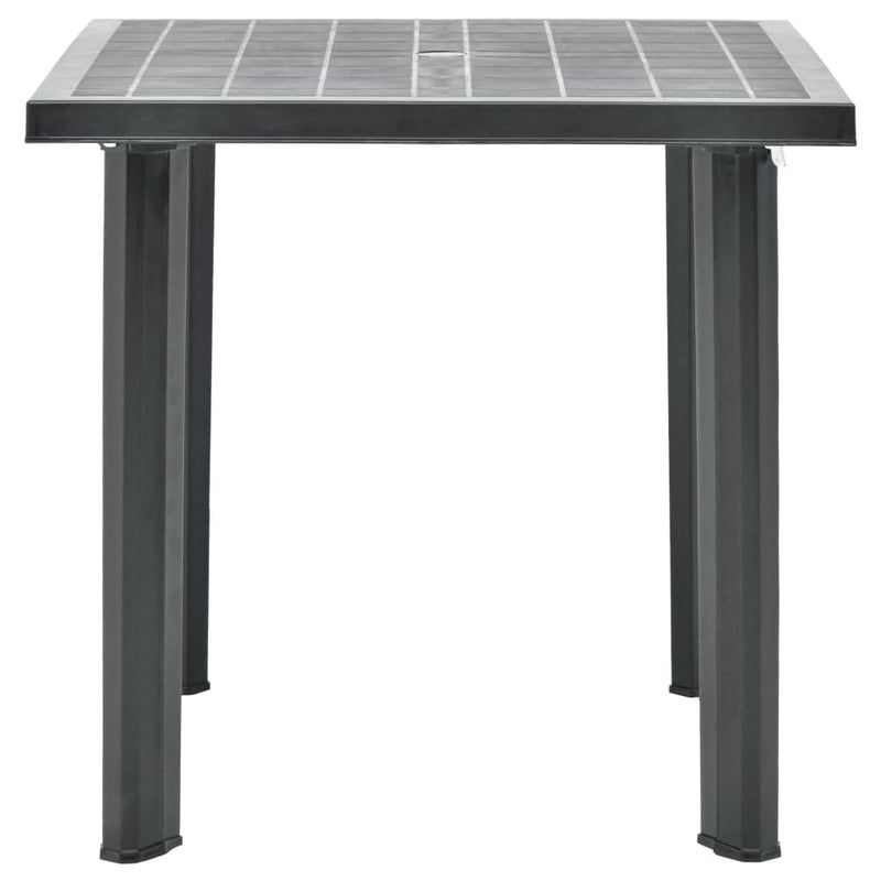 Tuintafel 80x75x72 cm kunststof antraciet MeubelReus