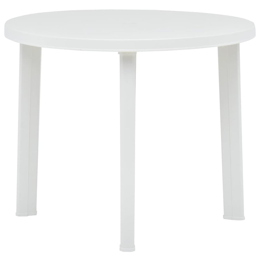 Tuintafel 89 cm kunststof wit MeubelReus