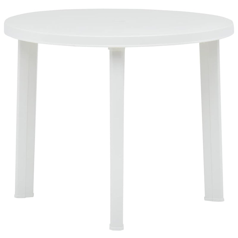 Tuintafel 89 cm kunststof wit MeubelReus