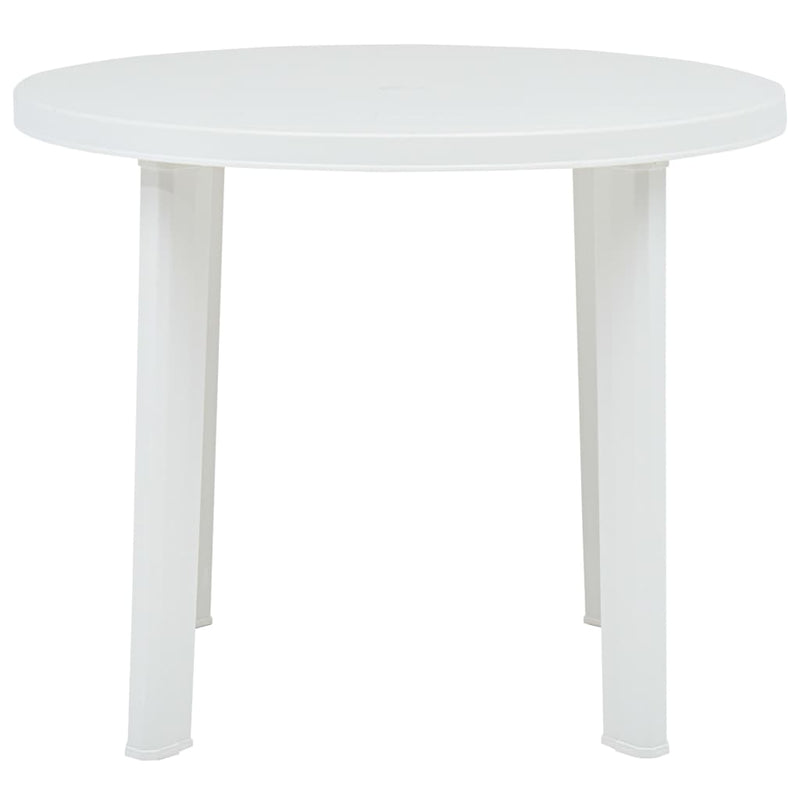 Tuintafel 89 cm kunststof wit MeubelReus