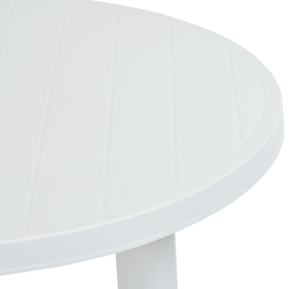 Tuintafel 89 cm kunststof wit MeubelReus