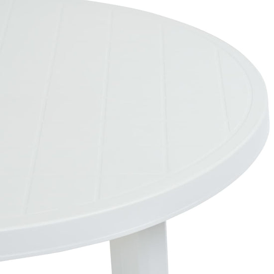 Tuintafel 89 cm kunststof wit MeubelReus