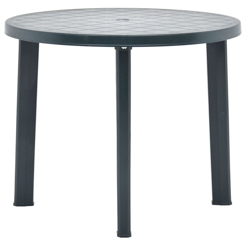 Tuintafel 89 cm kunststof groen MeubelReus