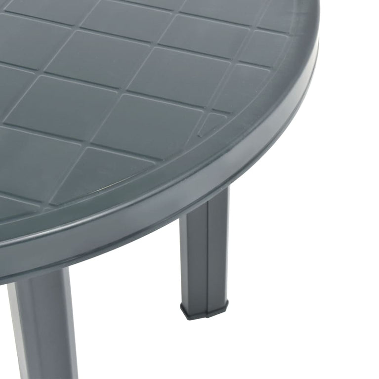 Tuintafel 89 cm kunststof groen MeubelReus