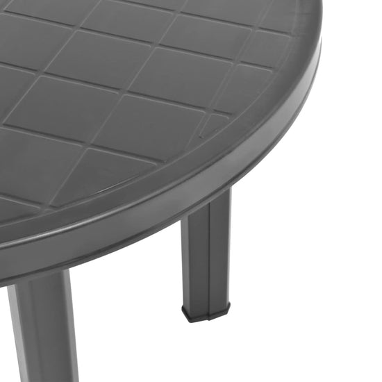 Tuintafel 89 cm kunststof antraciet MeubelReus