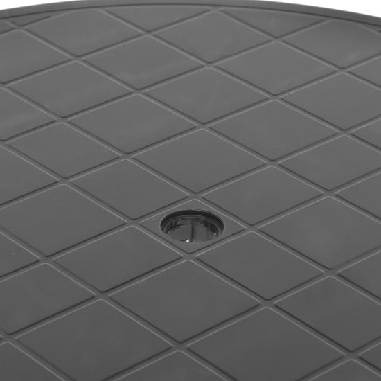 Tuintafel 89 cm kunststof antraciet MeubelReus