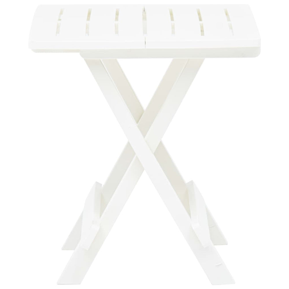 Tuintafel inklapbaar 45x43x50 cm kunststof wit MeubelReus