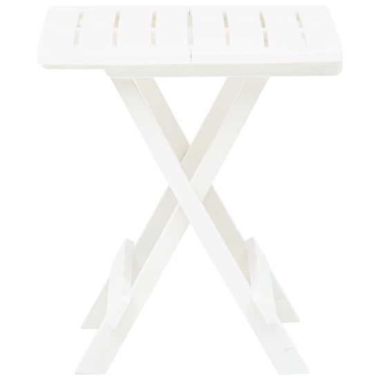 Tuintafel inklapbaar 45x43x50 cm kunststof wit MeubelReus