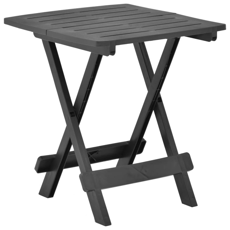 Tuintafel inklapbaar 45x43x50 cm kunststof antraciet MeubelReus