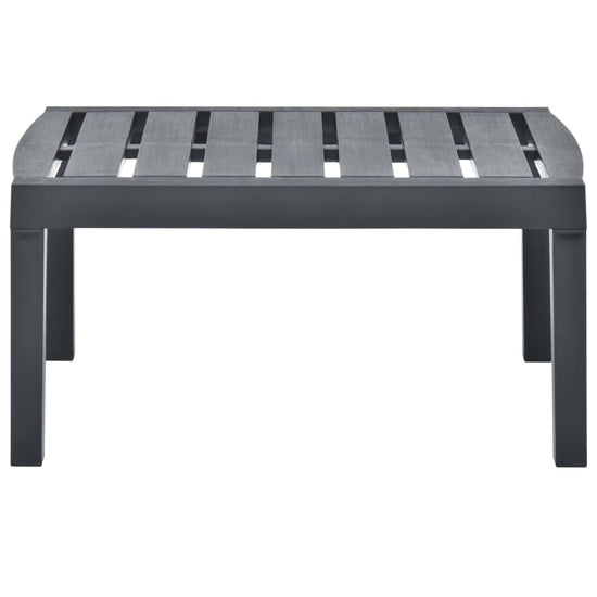 Tuintafel 78x55x38 cm kunststof antracietkleurig MeubelReus
