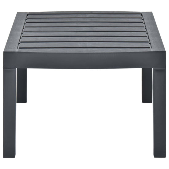 Tuintafel 78x55x38 cm kunststof antracietkleurig MeubelReus