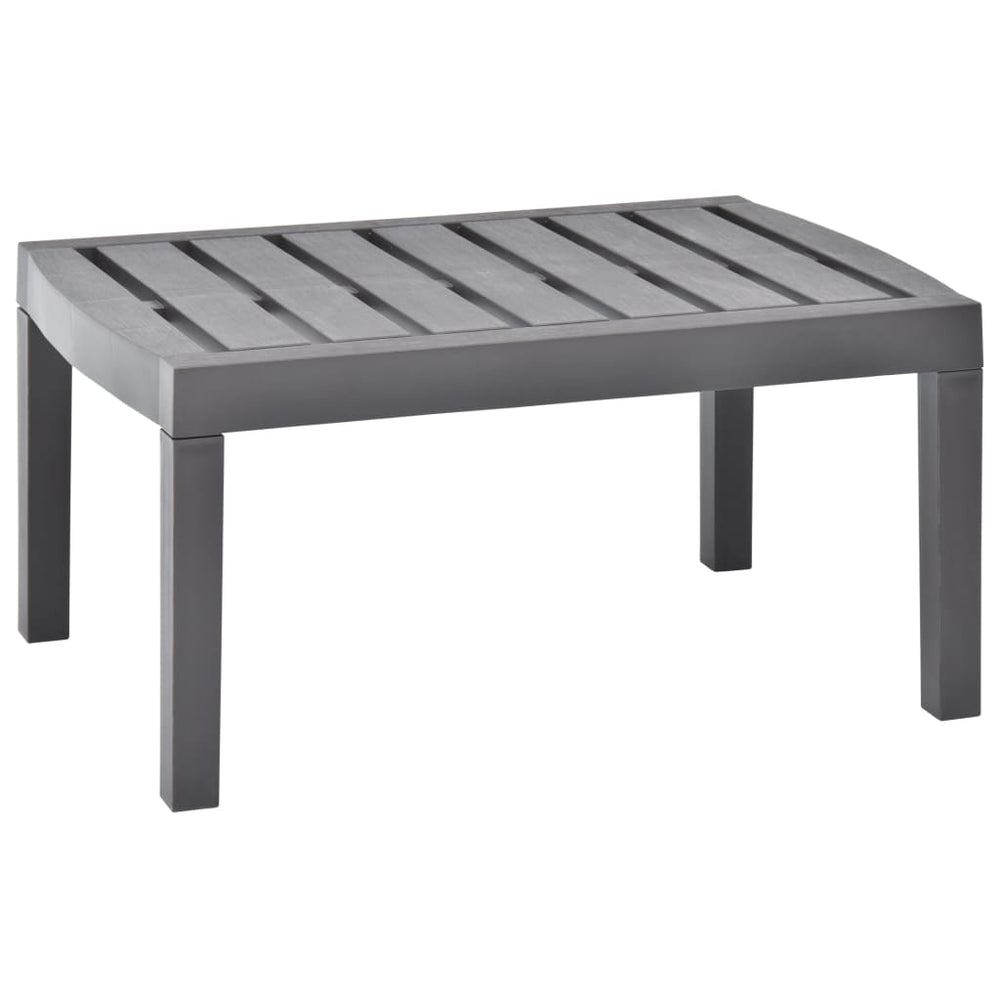 Tuintafel 78x55x38 cm kunststof mokkakleurig MeubelReus