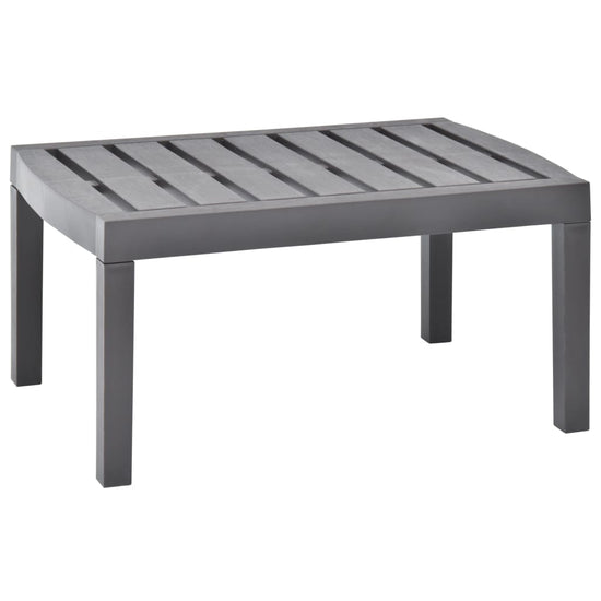 Tuintafel 78x55x38 cm kunststof mokkakleurig MeubelReus