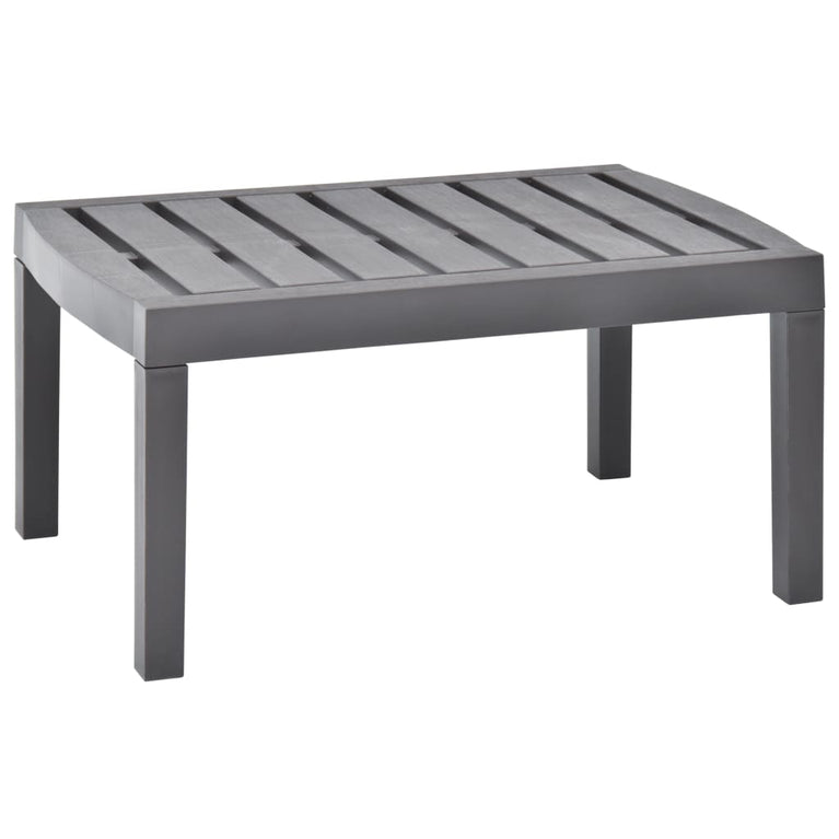 Tuintafel 78x55x38 cm kunststof mokkakleurig MeubelReus