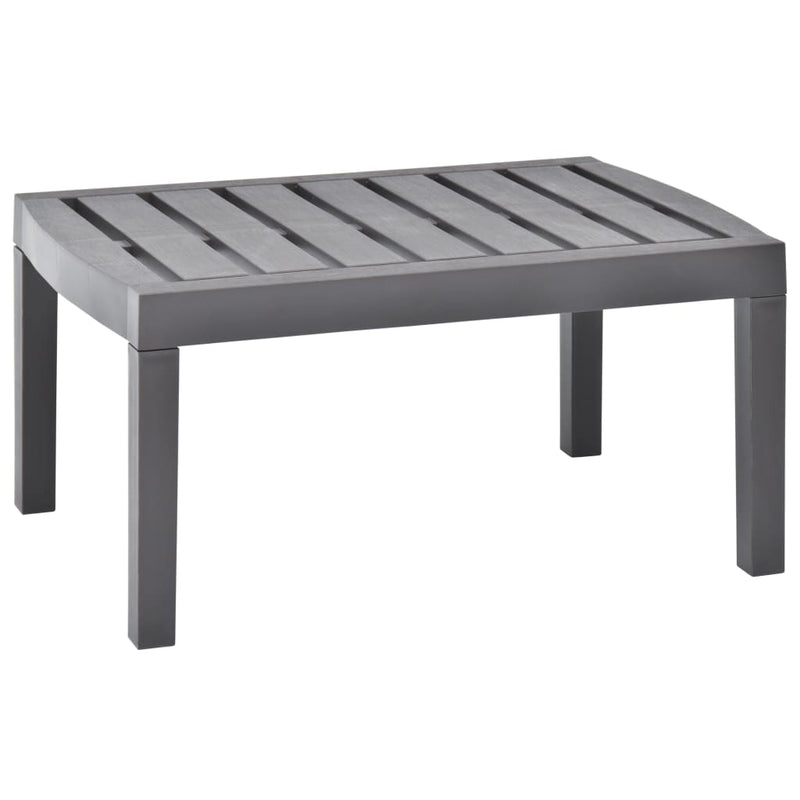 Tuintafel 78x55x38 cm kunststof mokkakleurig MeubelReus