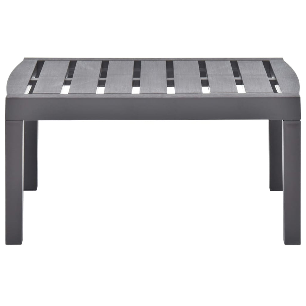 Tuintafel 78x55x38 cm kunststof mokkakleurig MeubelReus