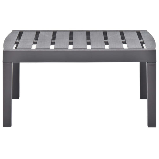 Tuintafel 78x55x38 cm kunststof mokkakleurig MeubelReus