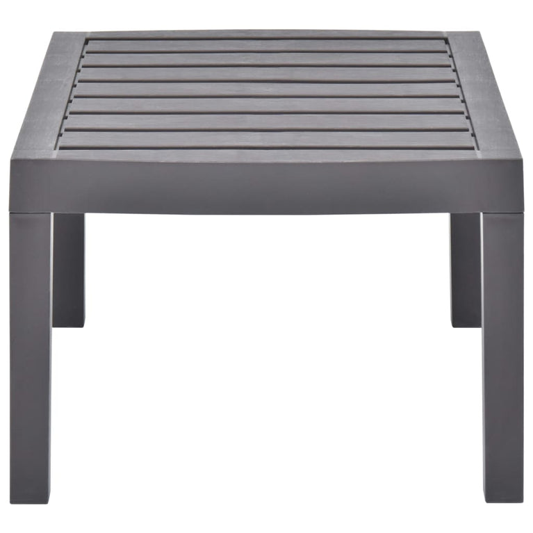 Tuintafel 78x55x38 cm kunststof mokkakleurig MeubelReus
