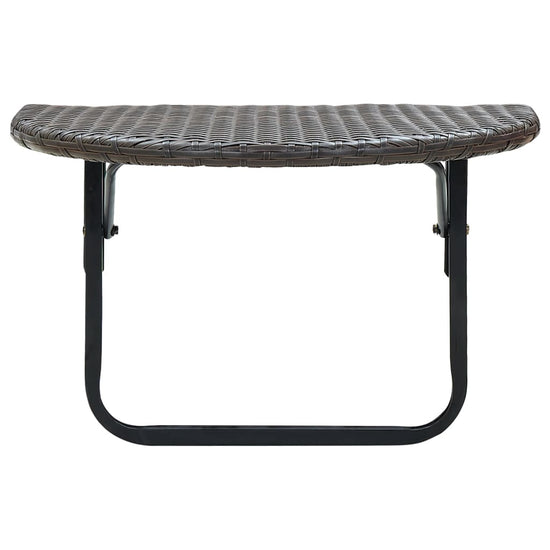 Balkontafel 60x60x40 cm poly rattan bruin MeubelReus