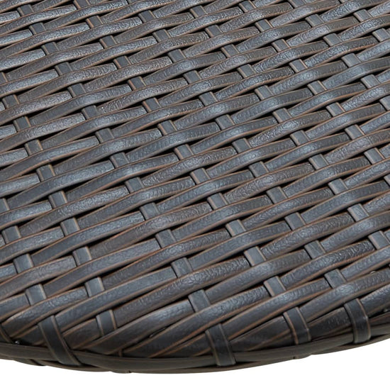 Balkontafel 60x60x40 cm poly rattan bruin MeubelReus