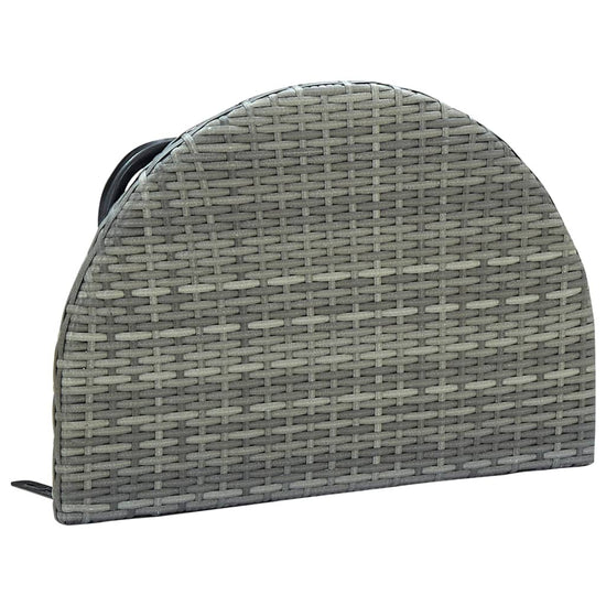 Balkontafel 60x60x40 cm poly rattan grijs MeubelReus