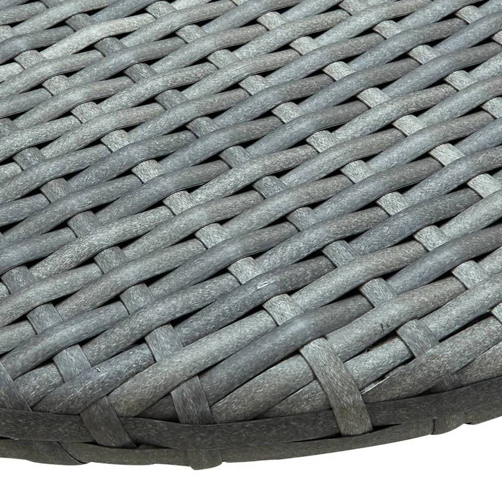 Balkontafel 60x60x40 cm poly rattan grijs MeubelReus