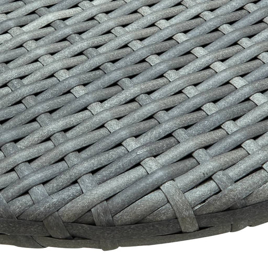 Balkontafel 60x60x40 cm poly rattan grijs MeubelReus