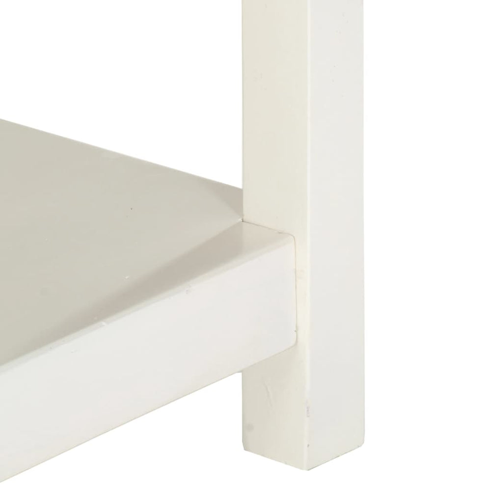 Salontafel verlengbaar 90x(45-90)x45 cm massief mangohout wit MeubelReus