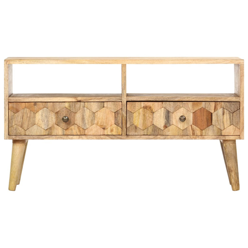 Tv-meubel 90x30x50 cm massief mangohout MeubelReus